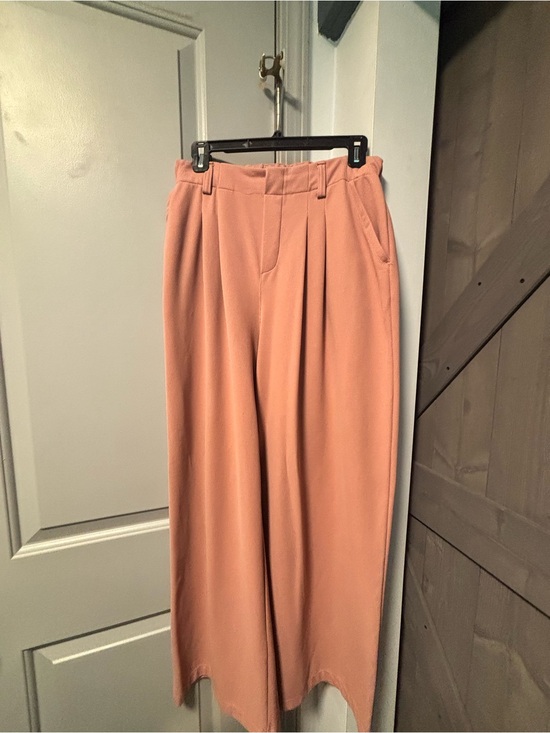 HALARA Pants - HALARA Wide-Leg High-Rise Pants in Peach